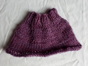 Knit doll's skirt