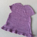 Girls vest made from sparkly yarn